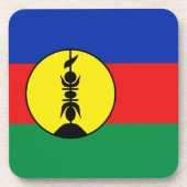 Untersetzer der Neukaledonienflagge (Vorderseite)