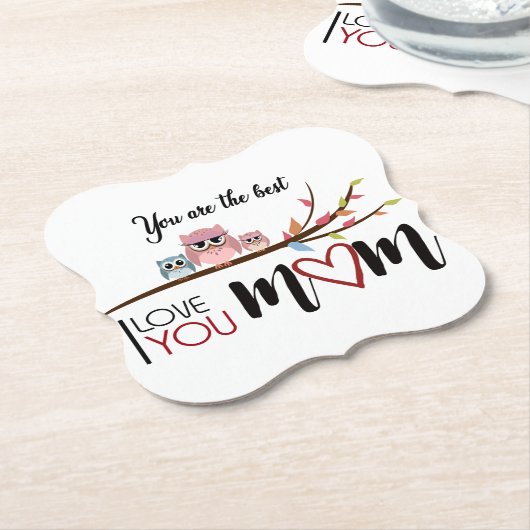 Untersetzer der Pappe „mother's day " (angewinkelt)