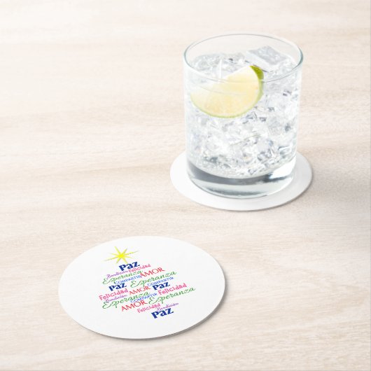 Untersetzer der Pappe - Weihnachtsbaum in den (Vor Ort)