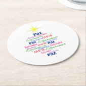 Untersetzer der Pappe - Weihnachtsbaum in den (Angewinkelt)