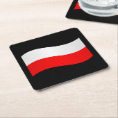 Untersetzer der polnischen Flagge (angewinkelt)