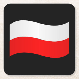 Untersetzer der polnischen Flagge