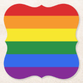 Untersetzer der Regenbogenflagge (Vorderseite)
