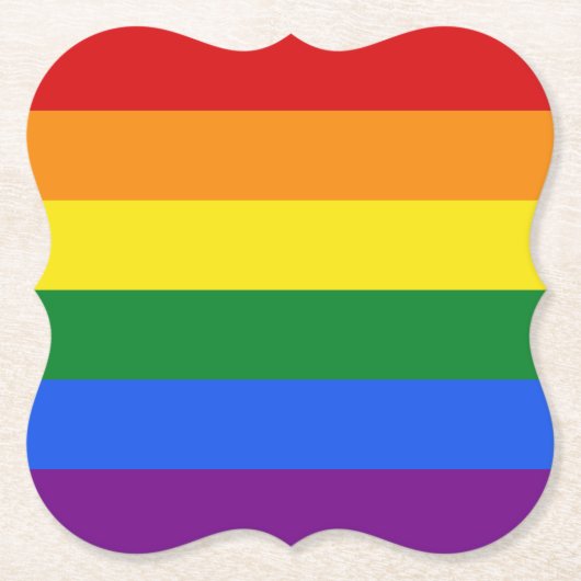 Untersetzer der Regenbogenflagge (Vorderseite)