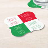 UNTERSETZER der RINDENAMEN-Bracket-Papiere (angewinkelt)