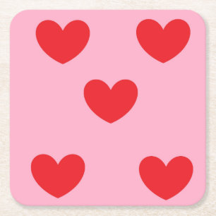 Untersetzer der Roten Herzen