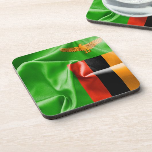 Untersetzer der sambischen Flagge (Linke Seite)