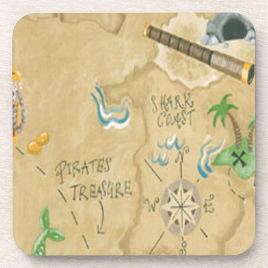 Untersetzer der Schatzkarte (Vorderseite)