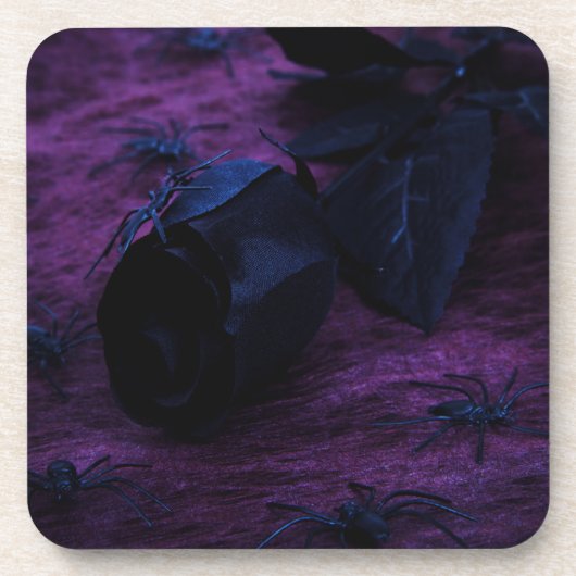 Untersetzer der schwarzen Rose (Vorderseite)