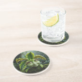 Untersetzer der tropischen Pflanze (Seite)