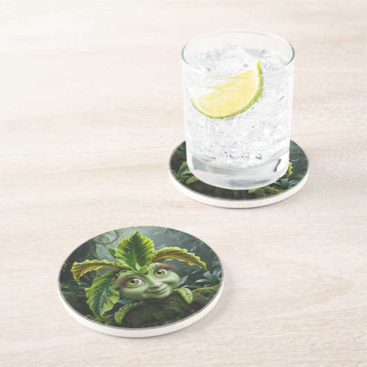 Untersetzer der tropischen Pflanze (Seite)