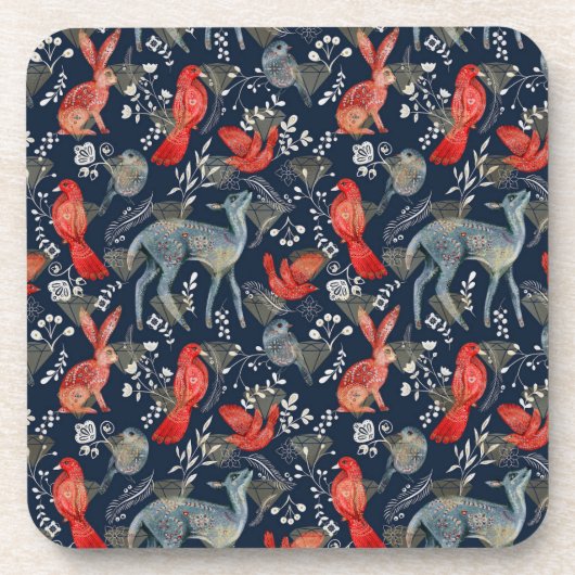 Untersetzer der Volkskunst mit Imitate Diamonds (Vorderseite)