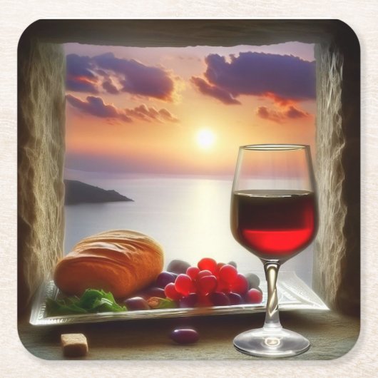 Untersetzer der Weltnaturerbe / Ionisches Meer 02 (Vorderseite)