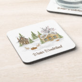 Untersetzer der Winterlandschaft (Linke Seite)