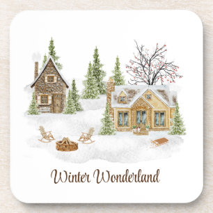 Untersetzer der Winterlandschaft