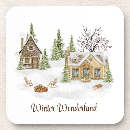 Untersetzer der Winterlandschaft (Vorderseite)