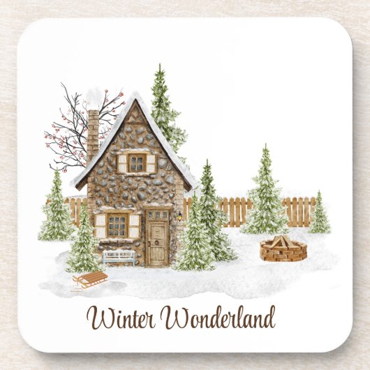 Untersetzer der Winterlandschaft (Vorderseite)