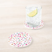 Untersetzer des Bright Geometric Floral Sandstone (Seite)