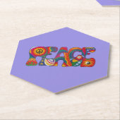 Untersetzer des Friedenspapiers (angewinkelt)