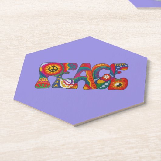 Untersetzer des Friedenspapiers (angewinkelt)