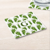 Untersetzer des Grüne Weinbaupapiers (angewinkelt)
