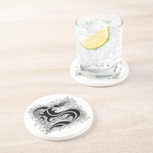 Untersetzer des Kalligraphie-Buchstabe-S (Seite)