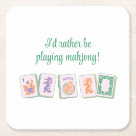 Untersetzer des Mahjong-Papiers, Lila/grün