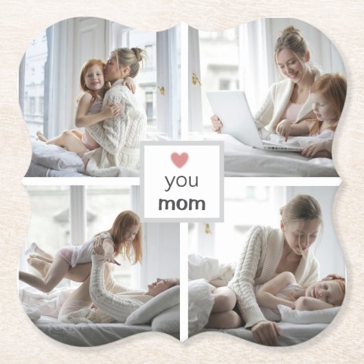 Untersetzer des personalisierten Muttertags (Vorderseite)