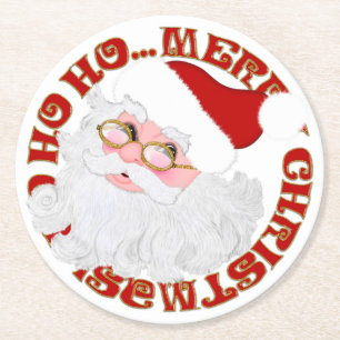 Untersetzer des Santa Face Circle RUNDEN PARTY