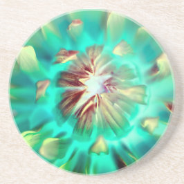 Untersetzer des schönen Meeresgrünblütenpapiers