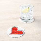 Untersetzer des Valentinstag nach Maß Herz (Vor Ort)