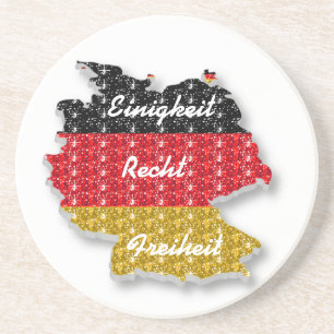 Untersetzer Deutscher Flagge Einigkeit Freiheit