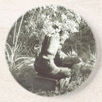 Untersetzer "Die alten Stiefel"