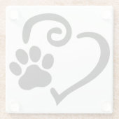 Untersetzer "DOGGY LIEBE WITH PAY DRUCKING" (Rückseite)