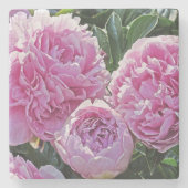 Untersetzer "DREI PINK PEONIES" (Vorderseite)