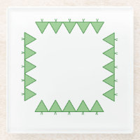 Untersetzer - Dreieck Weihnachtsbaumen