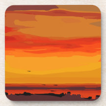 Untersetzer eines abstrakten Kunstdrucks von Kirt 