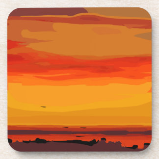 Untersetzer eines abstrakten Kunstdrucks von Kirt 