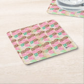 Untersetzer: Eiscreme-Aromen Rechteckiger Pappuntersetzer (angewinkelt)