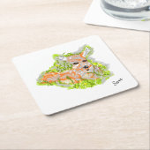 Untersetzer: Entspannter Tag Rechteckiger Pappuntersetzer (angewinkelt)