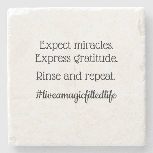 Untersetzer "Erwartete Wunder" (B) (Vorderseite)