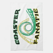 Untersetzer-Fanatiker Geschirrtuch (Vertikal)