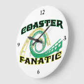 Untersetzer-Fanatiker Große Wanduhr (Winkel)