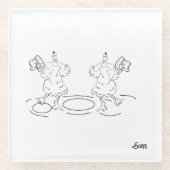 Untersetzer: Feiern Glasuntersetzer (Vorderseite)