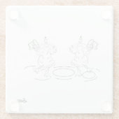 Untersetzer: Feiern Glasuntersetzer (Rückseite)