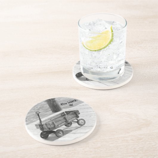 Untersetzer "Feuerinsel Wagon" (Seite)