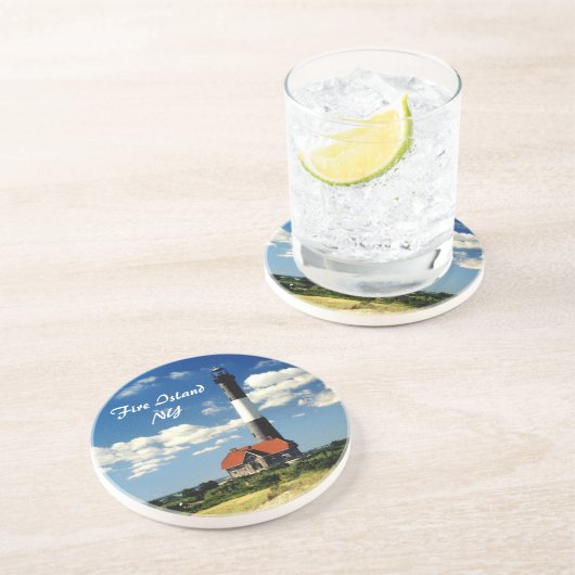 Untersetzer Fire Island Lighthouse (Seite)