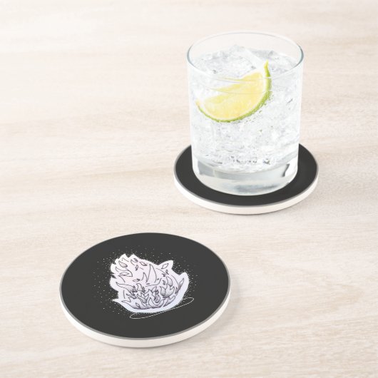 Untersetzer Fire Rhino (Seite)