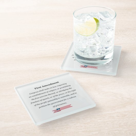 Untersetzer First Amendment USA (Schrägansicht)