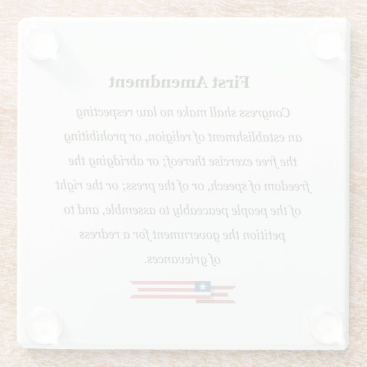 Untersetzer First Amendment USA (Rückseite)